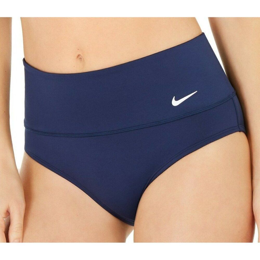 Nike 3X Plus size Navy Essential high waist Swim Bottom - New